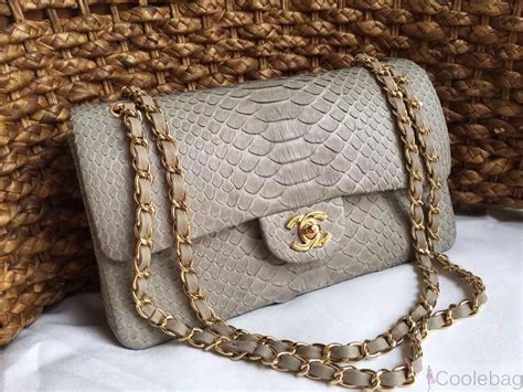 chanel python flap bag 2017